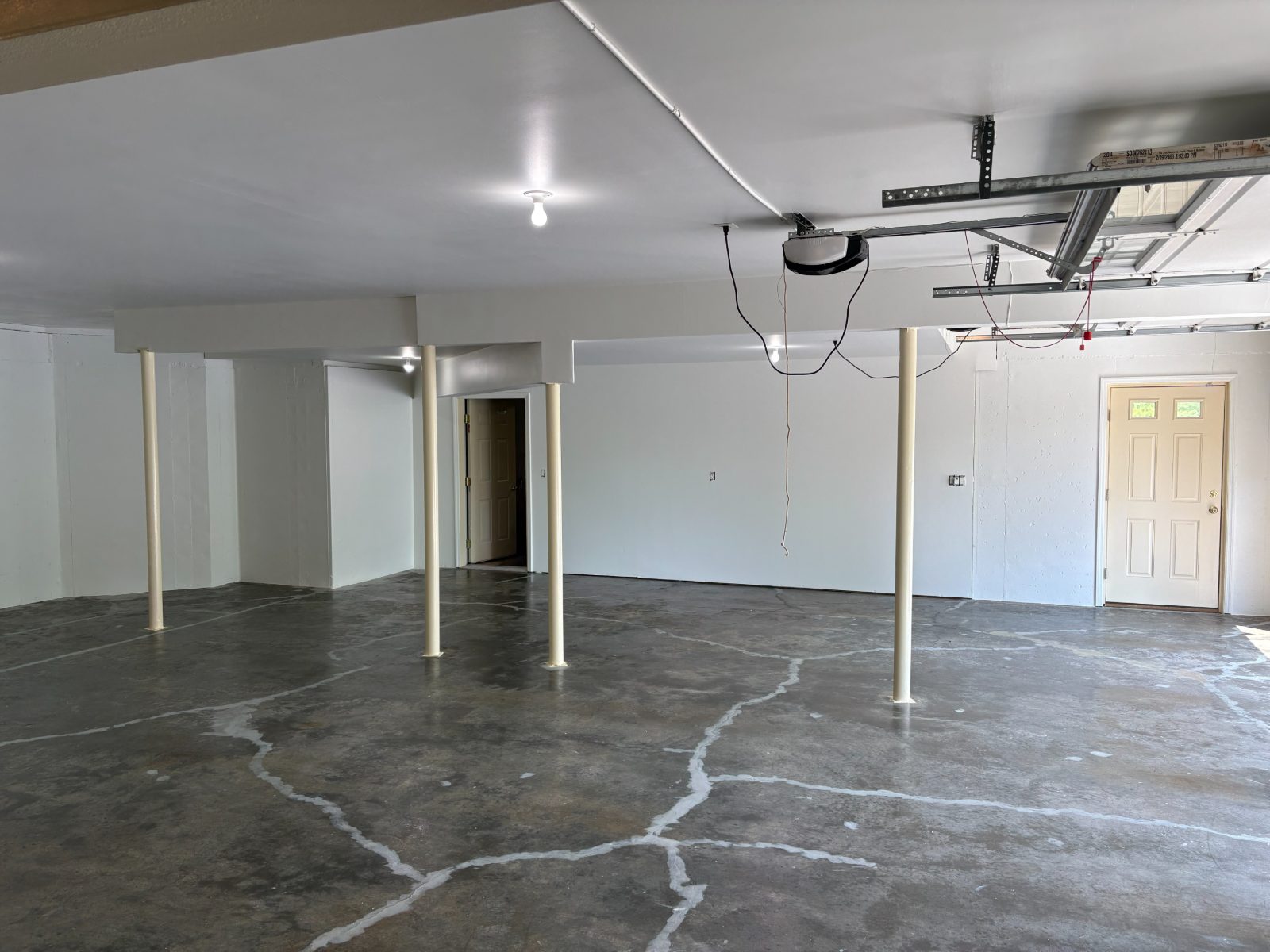 Concrete floor before coating