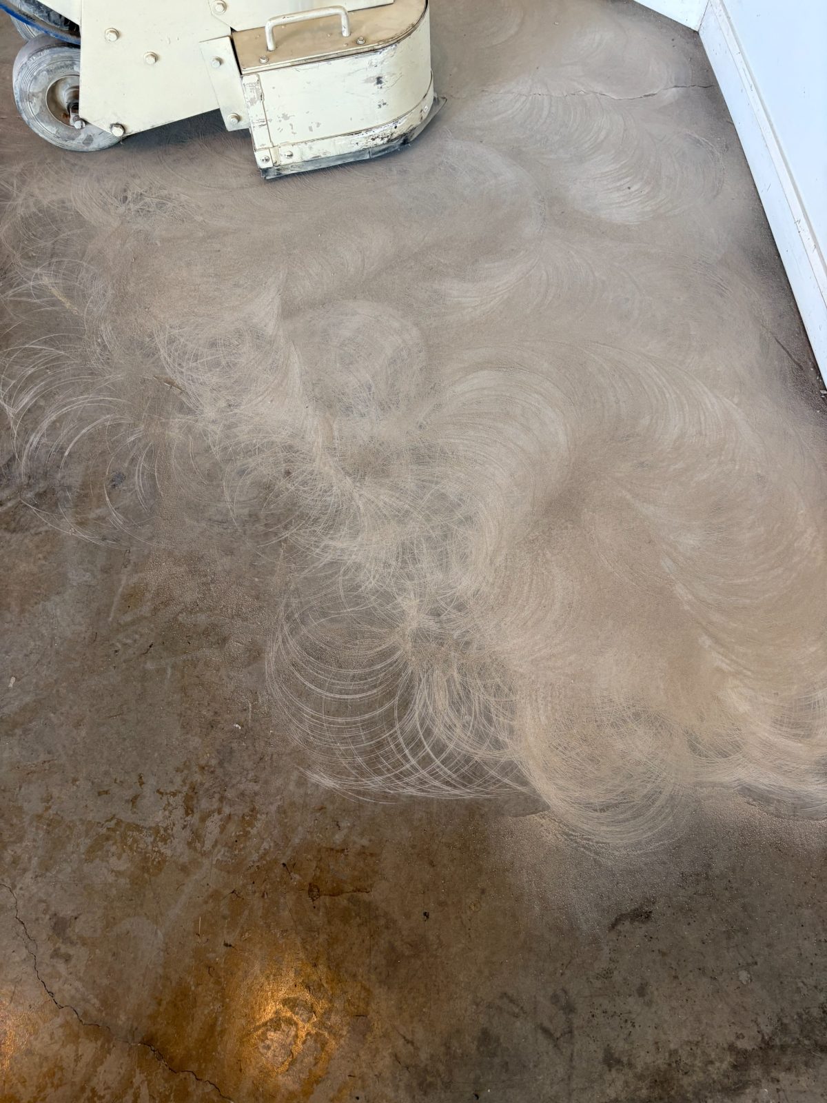 Concrete surface profile after grinding